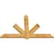 Ekena Millwork Kennewick Rough Sawn Timber Gable Bracket, Western Red Cedar, 72"W x 45"H x 2"D x 6"F, 15/12 Pitch GBW072X45X0206KEN00RWR - alternate 5